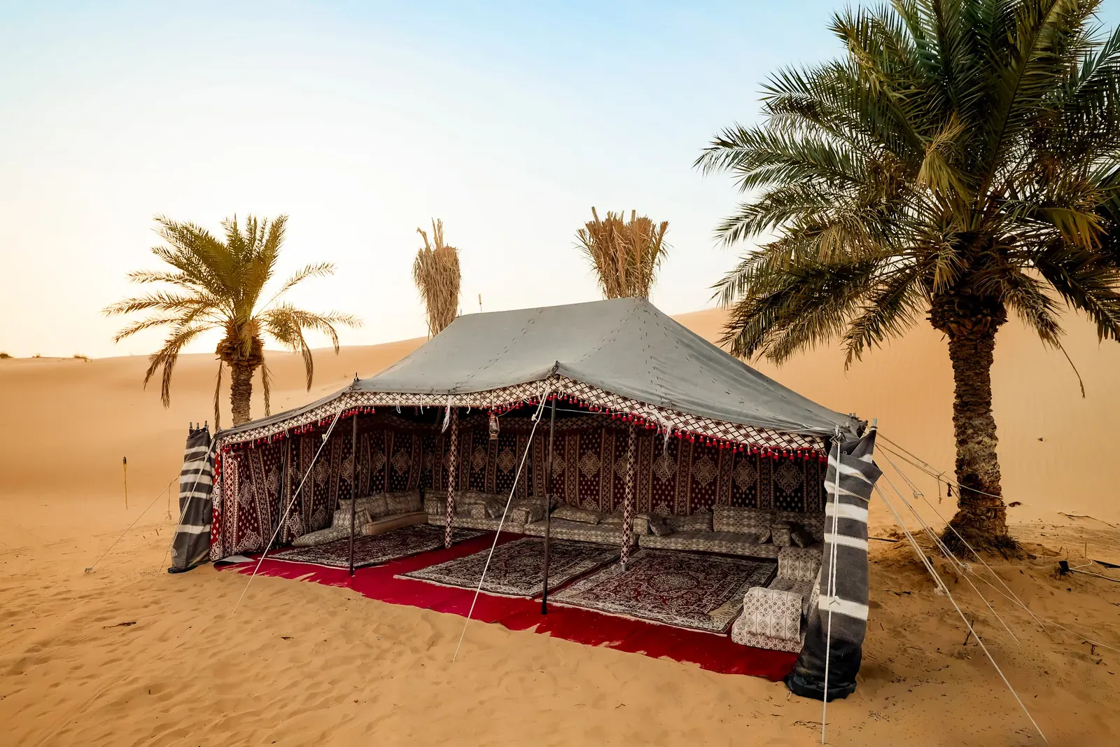Camp entrance tent