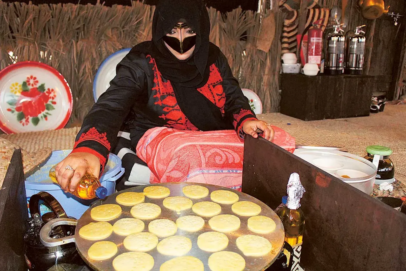 Emirati chebab bread, made live